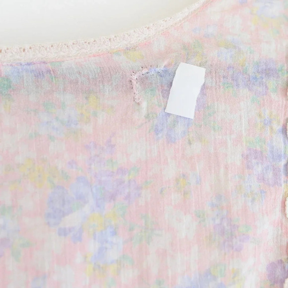 LoveShackFancy Noelle Dress Pink Garden Pink Floral  Mini Dress S - Picture 11 of 16